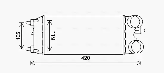 Ladeluftkühler AVA QUALITY COOLING FD4649 Bild Ladeluftkühler AVA QUALITY COOLING FD4649