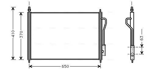 Kondensator, Klimaanlage AVA QUALITY COOLING FD5268