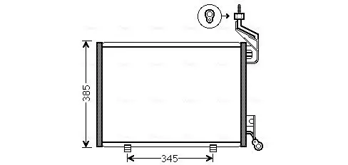 Kondensator, Klimaanlage AVA Clever Choice FD5444