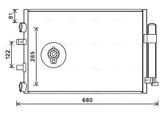 Kondensator, Klimaanlage AVA QUALITY COOLING FDA5484D