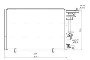 Kondensator, Klimaanlage AVA QUALITY COOLING FD5707D