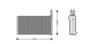 Wärmetauscher, Innenraumheizung AVA QUALITY COOLING FD6154