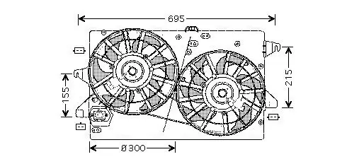 Lüfter, Motorkühlung AVA QUALITY COOLING FD7503