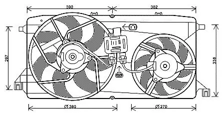 Lüfter, Motorkühlung AVA QUALITY COOLING FD7543