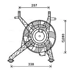 Lüfter, Motorkühlung 12 V AVA QUALITY COOLING FD7558