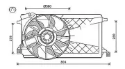 Lüfter, Motorkühlung 12 V AVA QUALITY COOLING FD7563