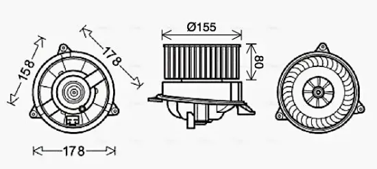 Innenraumgebläse 12 V AVA QUALITY COOLING FD8495 Bild Innenraumgebläse 12 V AVA QUALITY COOLING FD8495