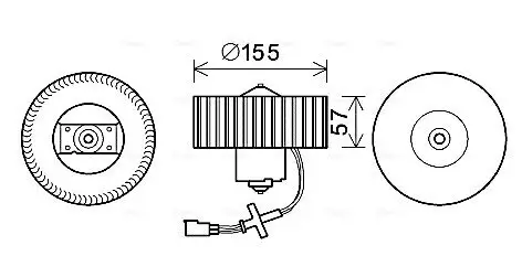 Innenraumgebläse 12 V AVA QUALITY COOLING FD8568 Bild Innenraumgebläse 12 V AVA QUALITY COOLING FD8568