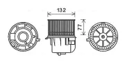 Innenraumgebläse 12 V AVA QUALITY COOLING FD8572