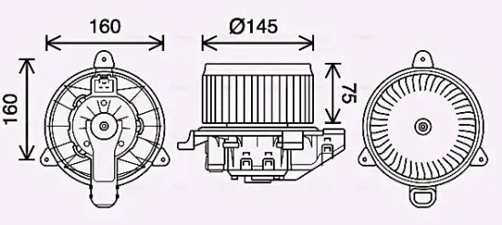 Innenraumgebläse 12 V AVA QUALITY COOLING FD8626 Bild Innenraumgebläse 12 V AVA QUALITY COOLING FD8626