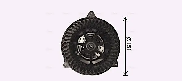 Innenraumgebläse 12 V AVA QUALITY COOLING FD8653