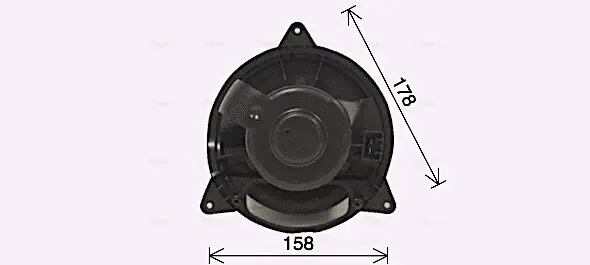 Innenraumgebläse 12 V AVA QUALITY COOLING FD8653