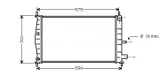 Kühler, Motorkühlung AVA QUALITY COOLING FDA2218