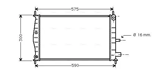 Kühler, Motorkühlung AVA QUALITY COOLING FDA2218 Bild Kühler, Motorkühlung AVA QUALITY COOLING FDA2218