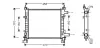Kühler, Motorkühlung AVA QUALITY COOLING FDA2260