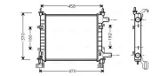 Kühler, Motorkühlung AVA QUALITY COOLING FDA2260