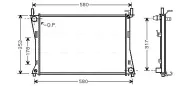 Kühler, Motorkühlung AVA QUALITY COOLING FDA2325