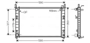 Kühler, Motorkühlung AVA QUALITY COOLING FDA2326