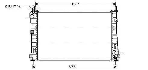 Kühler, Motorkühlung AVA Clever Choice FDA2335 Bild Kühler, Motorkühlung AVA Clever Choice FDA2335