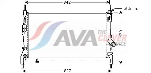 Kühler, Motorkühlung AVA QUALITY COOLING FDA2405
