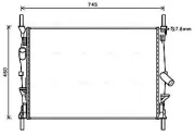 Kühler, Motorkühlung AVA QUALITY COOLING FDA2589