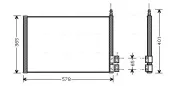 Kondensator, Klimaanlage AVA QUALITY COOLING FDA5328