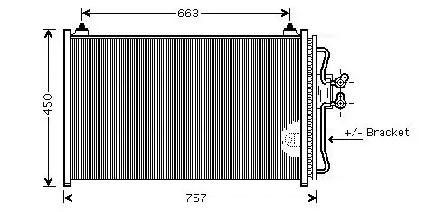 Kondensator, Klimaanlage AVA QUALITY COOLING FDA5347 Bild Kondensator, Klimaanlage AVA QUALITY COOLING FDA5347