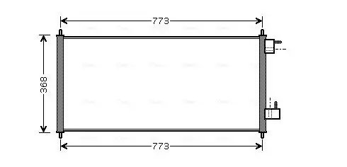 Kondensator, Klimaanlage AVA QUALITY COOLING FDA5361