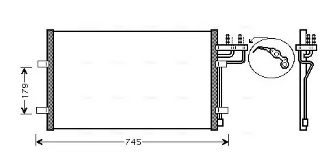 Kondensator, Klimaanlage AVA QUALITY COOLING FDA5367