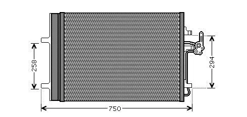 Kondensator, Klimaanlage AVA QUALITY COOLING FDA5427D