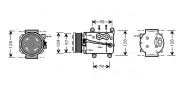 Kompressor, Klimaanlage AVA QUALITY COOLING FDAK105