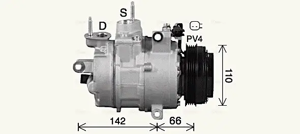 Kompressor, Klimaanlage AVA QUALITY COOLING FDAK670