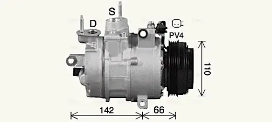 Kompressor, Klimaanlage AVA QUALITY COOLING FDAK670 Bild Kompressor, Klimaanlage AVA QUALITY COOLING FDAK670