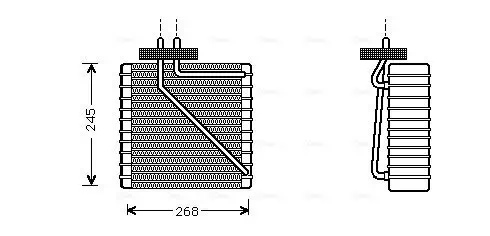 Verdampfer, Klimaanlage AVA QUALITY COOLING FDV270 Bild Verdampfer, Klimaanlage AVA QUALITY COOLING FDV270