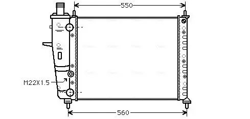 Kühler, Motorkühlung AVA QUALITY COOLING FTA2159