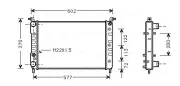 Kühler, Motorkühlung AVA QUALITY COOLING FT2224