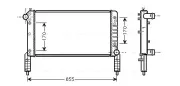 Kühler, Motorkühlung AVA QUALITY COOLING FTA2263