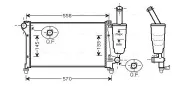 Kühler, Motorkühlung AVA QUALITY COOLING FT2291