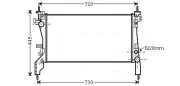 Kühler, Motorkühlung AVA QUALITY COOLING FTA2380