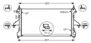 Kühler, Motorkühlung AVA QUALITY COOLING FT2453