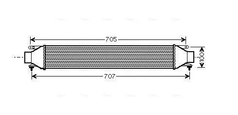 Ladeluftkühler AVA QUALITY COOLING FT4321