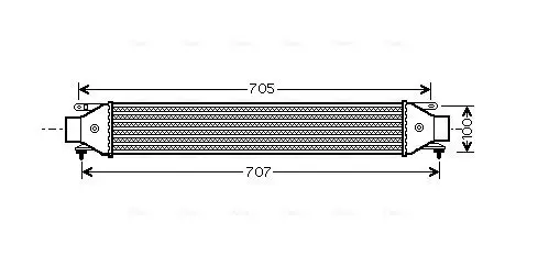 Ladeluftkühler AVA QUALITY COOLING FT4392