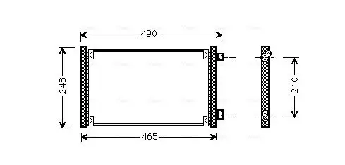 Kondensator, Klimaanlage AVA QUALITY COOLING FT5223 Bild Kondensator, Klimaanlage AVA QUALITY COOLING FT5223