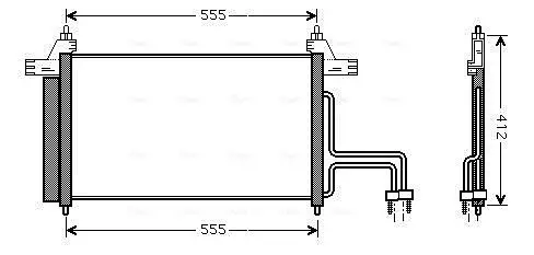 Kondensator, Klimaanlage AVA QUALITY COOLING FT5253D