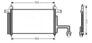 Kondensator, Klimaanlage AVA QUALITY COOLING FT5253D