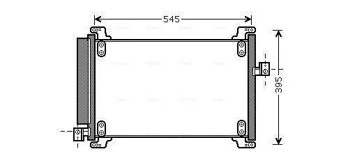 Kondensator, Klimaanlage AVA QUALITY COOLING FT5327D Bild Kondensator, Klimaanlage AVA QUALITY COOLING FT5327D