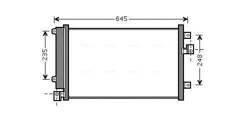 Kondensator, Klimaanlage AVA QUALITY COOLING FT5328D Bild Kondensator, Klimaanlage AVA QUALITY COOLING FT5328D