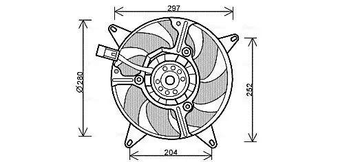 Lüfter, Motorkühlung AVA QUALITY COOLING FT7544