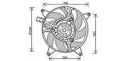 Lüfter, Motorkühlung AVA QUALITY COOLING FT7544