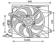 Lüfter, Motorkühlung 12 V AVA QUALITY COOLING FT7582